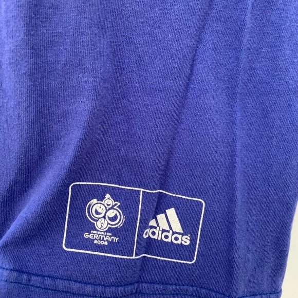 Adidas Men's Fifa World Cup Italia 2006 T-Shirt in Purple Size XL - Picture 4 of 14